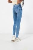 Jean jegging super alto azul medio