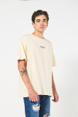 Camiseta Oversize para hombre con estampado en frente y espalda