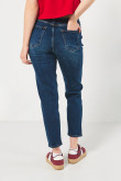 Jean mom fit tiro super alto