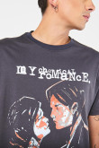 Camiseta manga corta con estampado de My Chemical Romance.