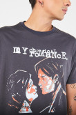 Camiseta manga corta con estampado de My Chemical Romance.