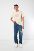 Pantalon jean 90s Hombre bota ancha