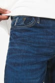 Jean skinny tiro bajo azul intenso ceñido con bolsillos