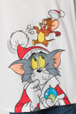 Camiseta manga corta con estampado en frente y espalda de Tom & Jerry