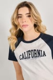 Camiseta ranglan manga corta de Los Ángeles California