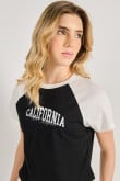 Camiseta ranglan manga corta de Los Ángeles California