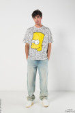 Camiseta crema oversize de Los Simpson con manga corta