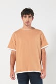 camiseta-unicolor-para-hombre-oversize-contrastes-en-mangas-bajo-y-cuello