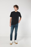 Jean skinny moda azul oscuro con dirty