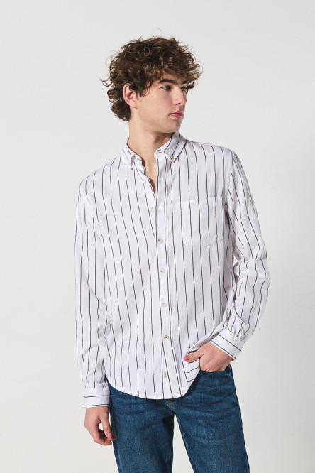 Camisa manga larga en slim fit