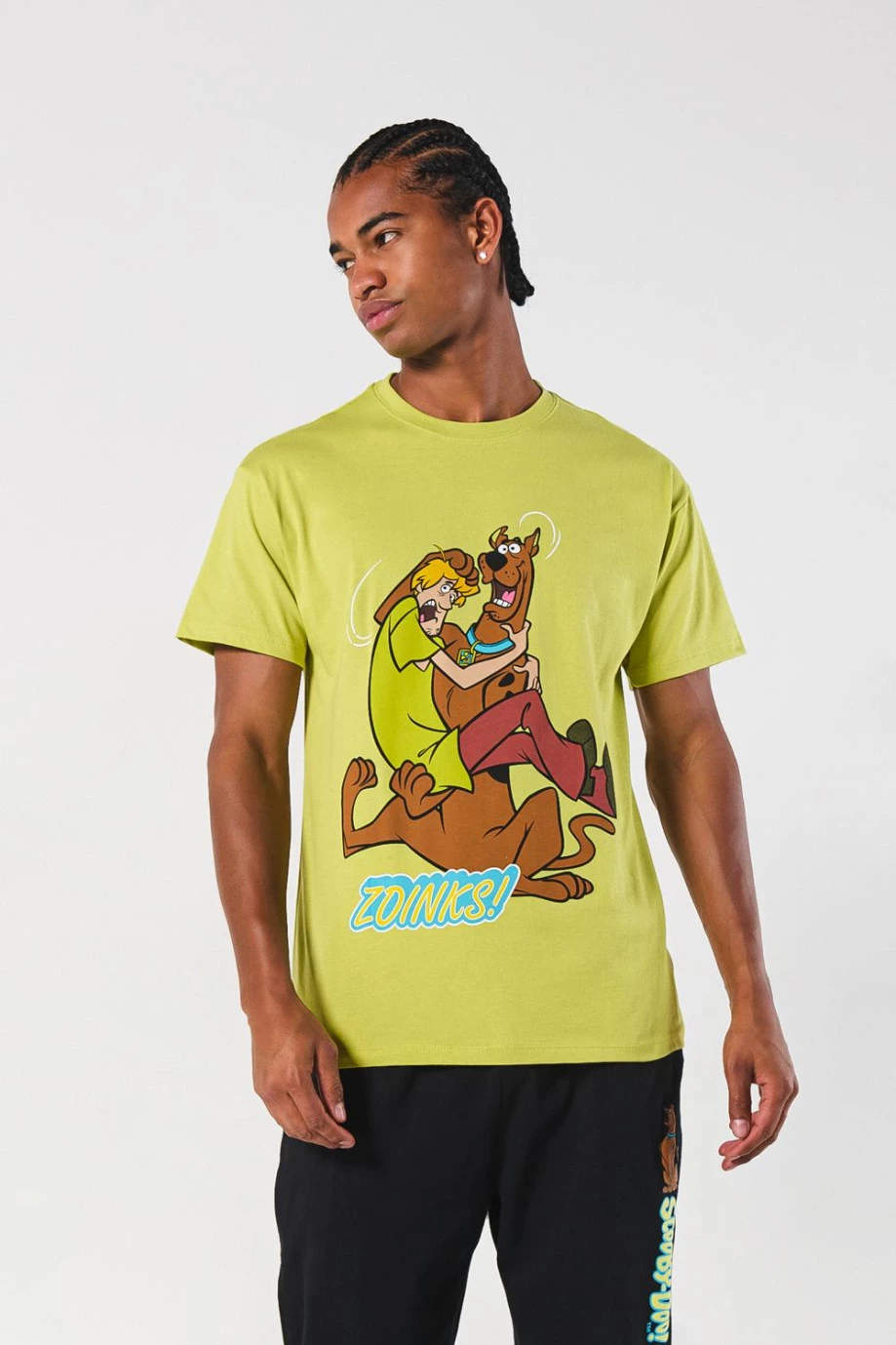 Camiseta verde clara de Scooby-Doo con manga corta