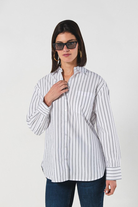 BLUSA  CAMISERA OVERSIZE MANGA LARGA