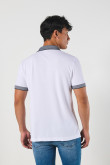 Camiseta Polo unicolor con cuello y puños tejido