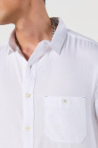 Camisa cuello sport collar manga larga en slim fit