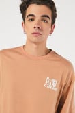 Camiseta Oversize para hombre con estampado en frente y espalda