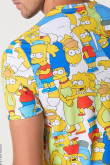 Camiseta manga corta con estampado en frente de Los Simpson