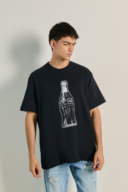 Camiseta oversize manga corta de Coca Cola