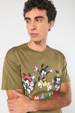 Camiseta manga corta con estampado de Animaniacs.