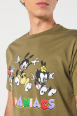 Camiseta manga corta con estampado de Animaniacs.