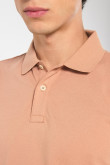 Camiseta Polo unicolor con cuello y puños tejido