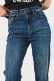 Jean mom fit tiro super alto