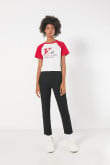 Camiseta crema college de Snoopy & Harvard con manga ranglan