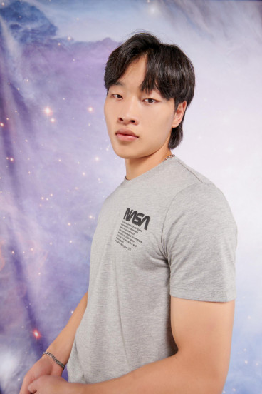 Camiseta manga corta estampada NASA.