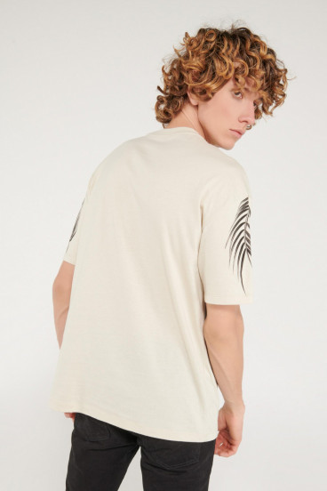 Camiseta manga corta cuello redondo con estampado