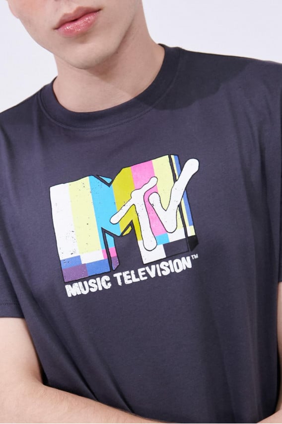 Camiseta manga corta estampada de MTV.