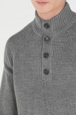 Suéter  cuello alto con botones