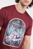 Camiseta manga corta, estampado de Monopolio