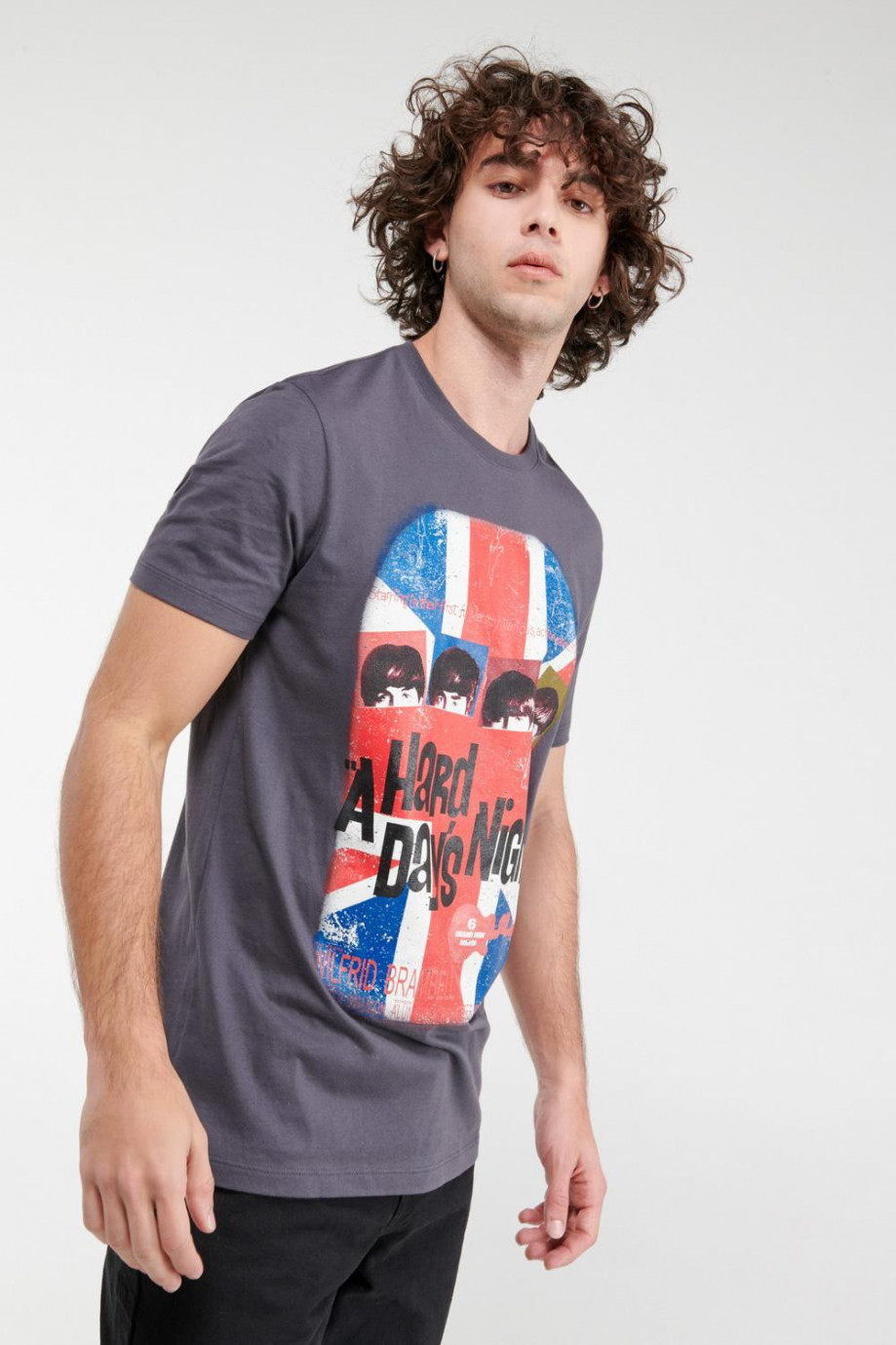 Camiseta manga corta, estampado The Beatles.