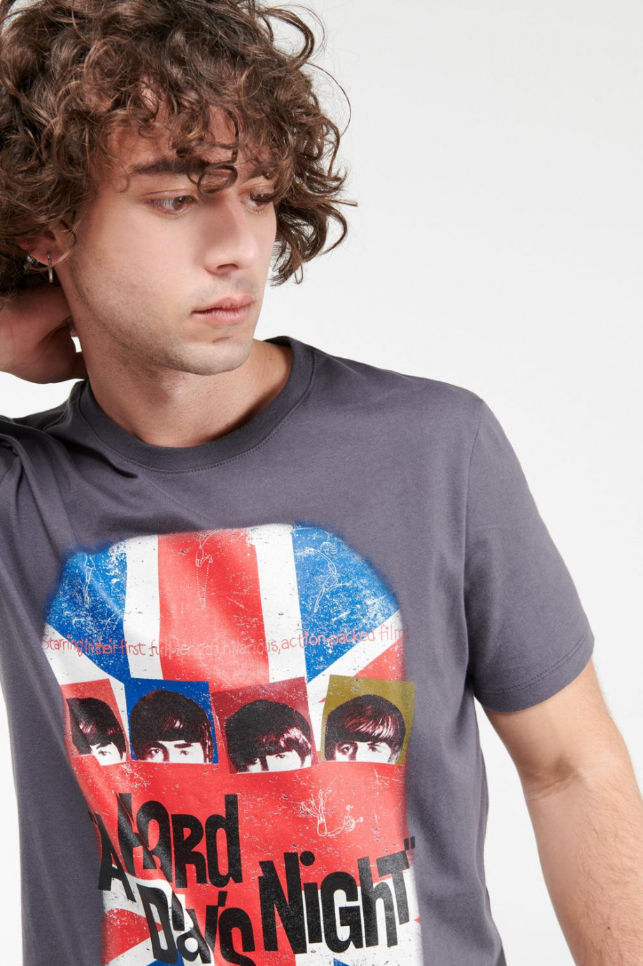 Camiseta manga corta, estampado The Beatles.