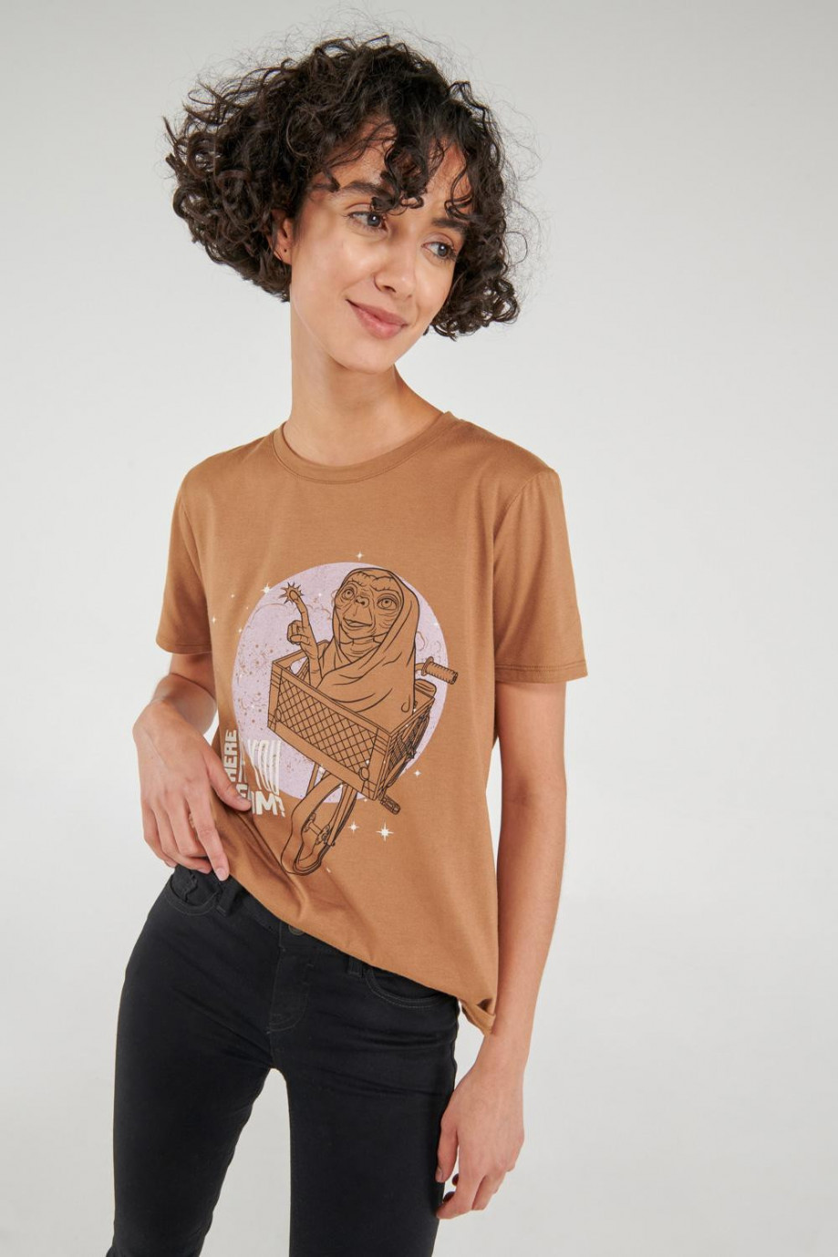 Camiseta manga corta, estampado de E.T.