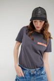 Camiseta manga corta gris intensa con estampado de Monopolio