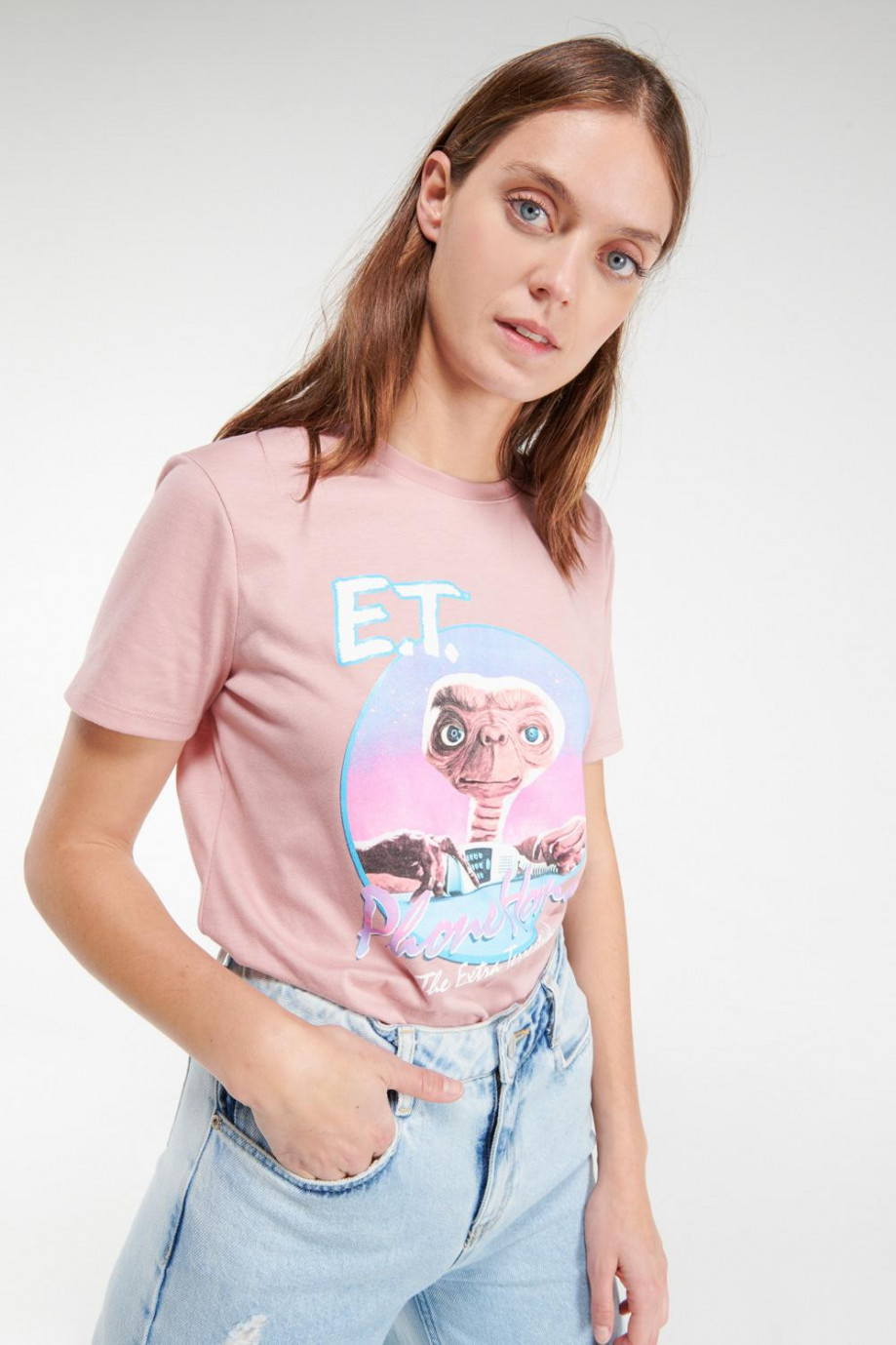 Camiseta manga corta, estampado de  E.T.