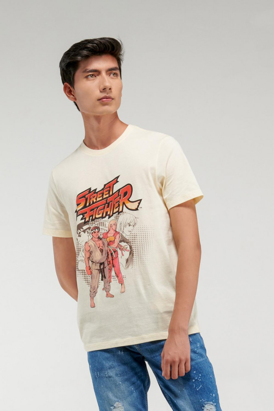 Camiseta manga corta, estampado de Street Fighter.