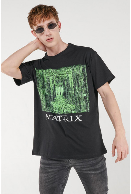 Camiseta manga corta estampado de Matrix