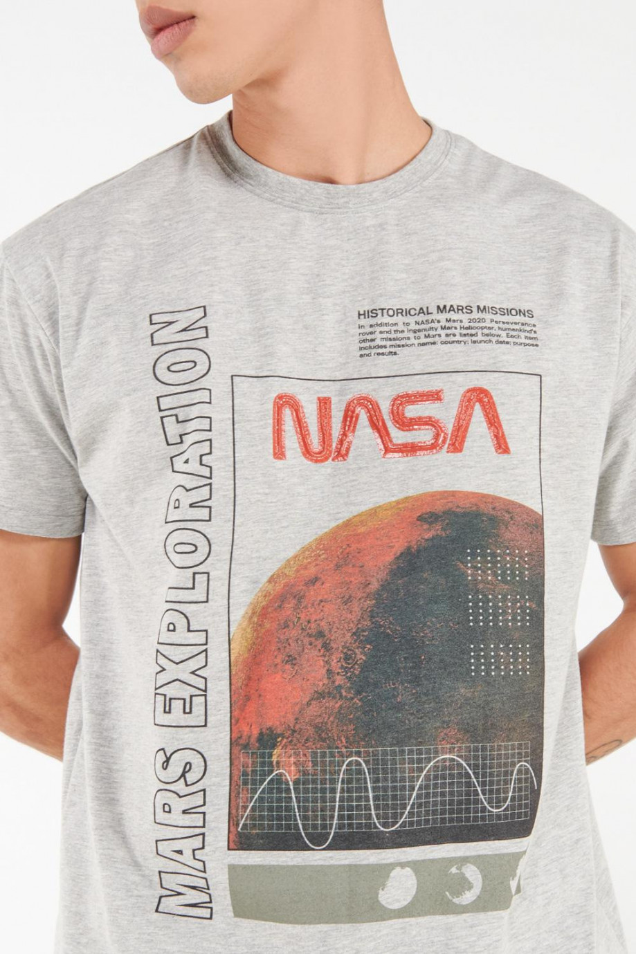 Camiseta manga corta, estampado NASA