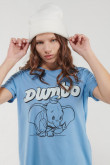 Camiseta manga corta estampada de Dumbo, Disney.