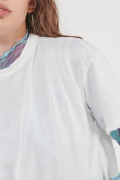 Camiseta unicolor manga corta con cuello redondo