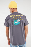 Camiseta manga corta, estampado de Snoopy.