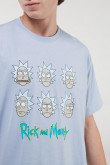 Camiseta, con estampado en frente, de Rick & Morty