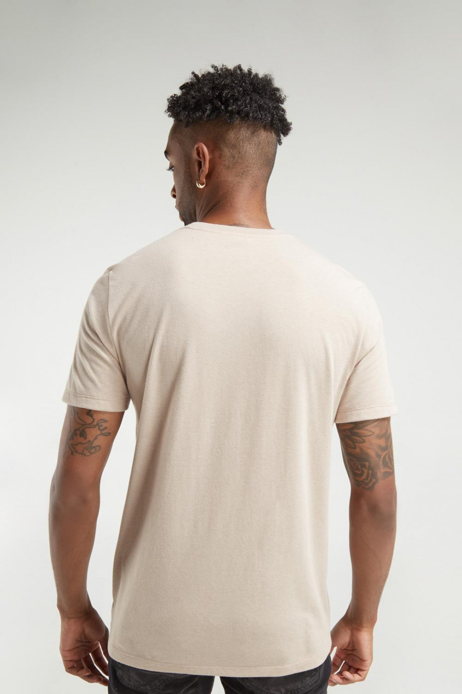 Camiseta básica manga corta con estampado