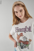 Camiseta manga corta estampada de Bambi.