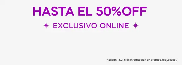 Hasta el 50% off